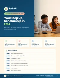 Cover of the guide Your Step Up Scholarship in EMA: A Florida Parent's Guide